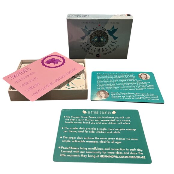 PEACEMAKERS 42 Card Deck Families Mindfulness Compassion Emotional Intelligence - Picture 4 of 7
